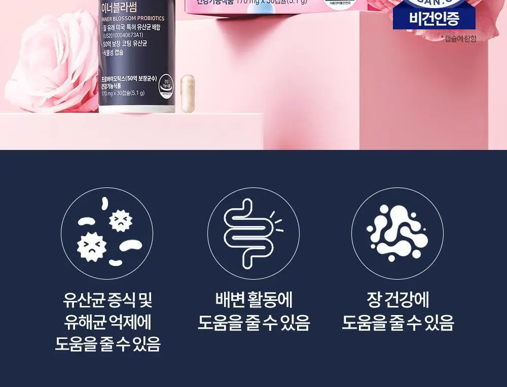 [50억 보장] 그린몬스터 이너블라썸 질 유래 유산균 30캡슐 (1개월분) 상세페이지 6